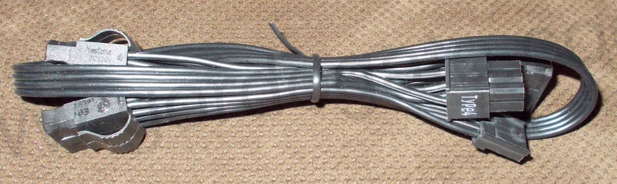 3 x Molex Ends Plugs Modular Power Cable for Corsair CX450M Power Supply 28" - Image 2