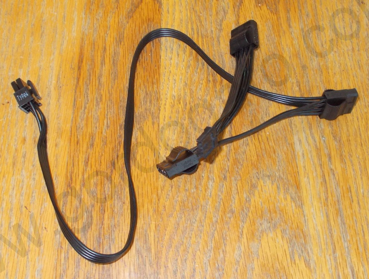 3 x Molex Ends Plugs Modular Power Cable for Corsair CX450M Power Supply 28" - Image 4