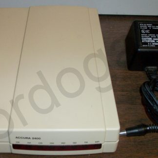 Hayes Accura 2400 Baud External Serial RS232 Modem w/ AC Adapter YA13AM