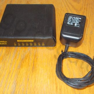 Boca Bocamodem 2400 Baud External Serial RS232 Modem w/ AC Adapter M0024E