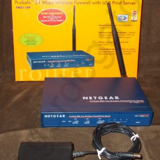 Netgear FWG114P v2 ProSafe Wireless VPN Firewall 4 Port Router & Original Box