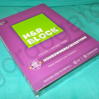 H&R Block Deluxe Tax Software for 2017 Homeowners/Investors Federal & State NEW