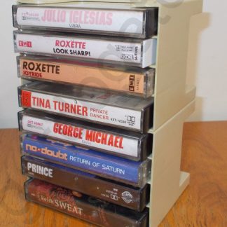 Lot of 8 Cassette Tapes w/ Plastic Case Holder George Michael, Roxette, Prince, Keith Sweat
