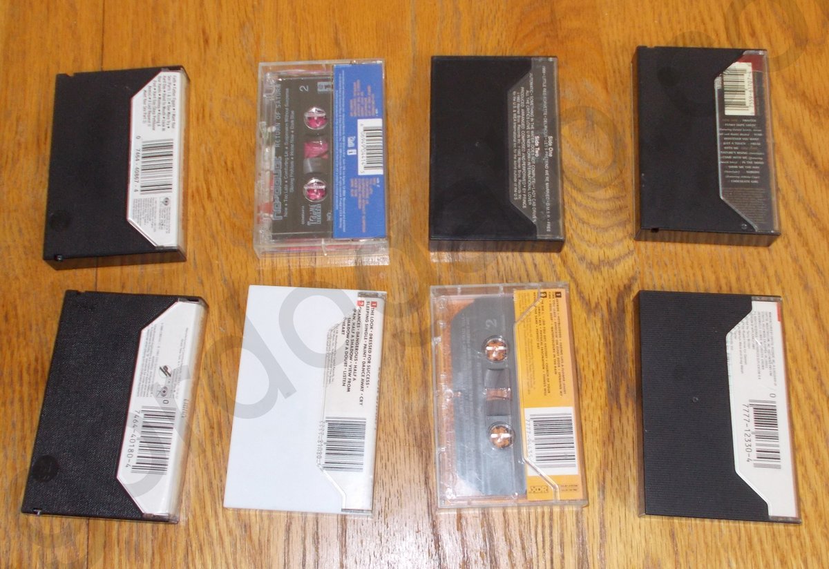 Lot of 8 Cassette Tapes w/ Plastic Case Holder George Michael, Roxette, Prince, Keith Sweat - Image 2