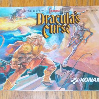 Castlevania III Dracula's Curse Konami NES Video Game Original Manual 1990