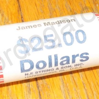 Presidential Dollar James Madison Unopened Uncirculated Original $25 Bank Roll