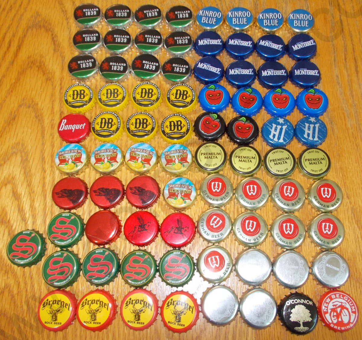 Lot of 81 Beer Bottle Caps in Good Used Condition German, Belgian, Italian, Etc.