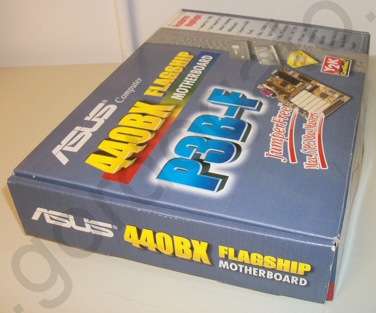 Original Box, Manual, Driver CD Disc for Asus P3B-F 440BX Flagship Motherboard - Image 4