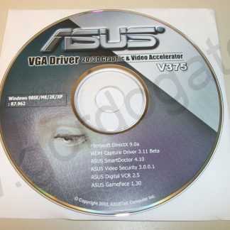 Original Driver CD Disc for Asus Radeon A7000 A9200 A9600 A9800 Video Card