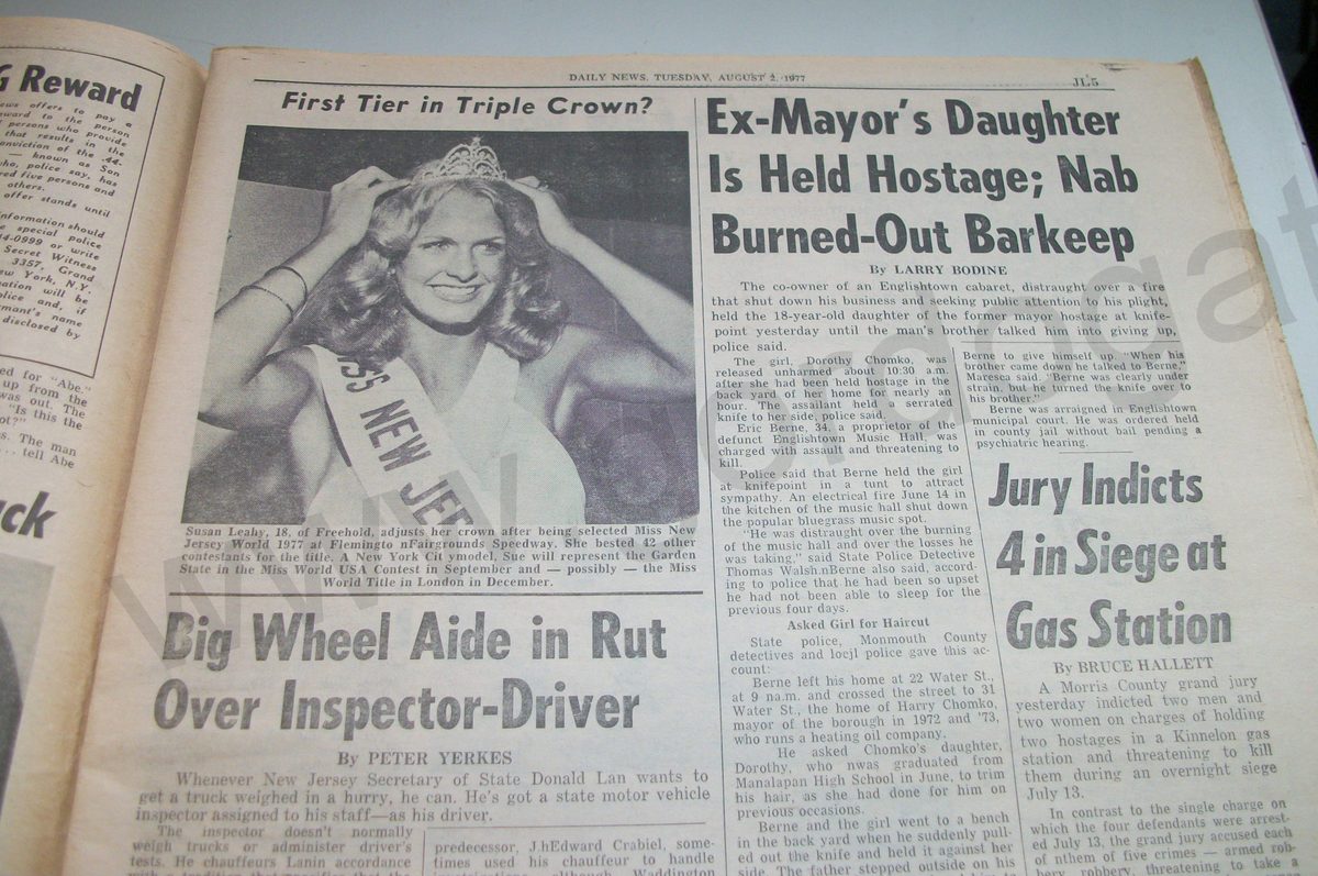 Daily News - Tuesday, August 2, 1977 - Son of Sam Serial Killer - Image 3