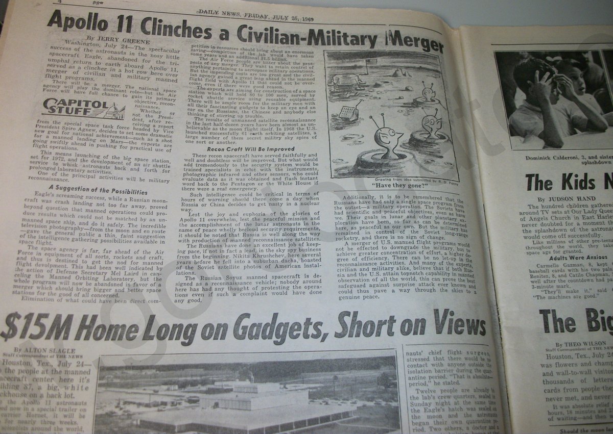 New York Daily News Friday July 25, 1969 Apollo 11 Splashdown Ted Kennedy Trial - Image 4