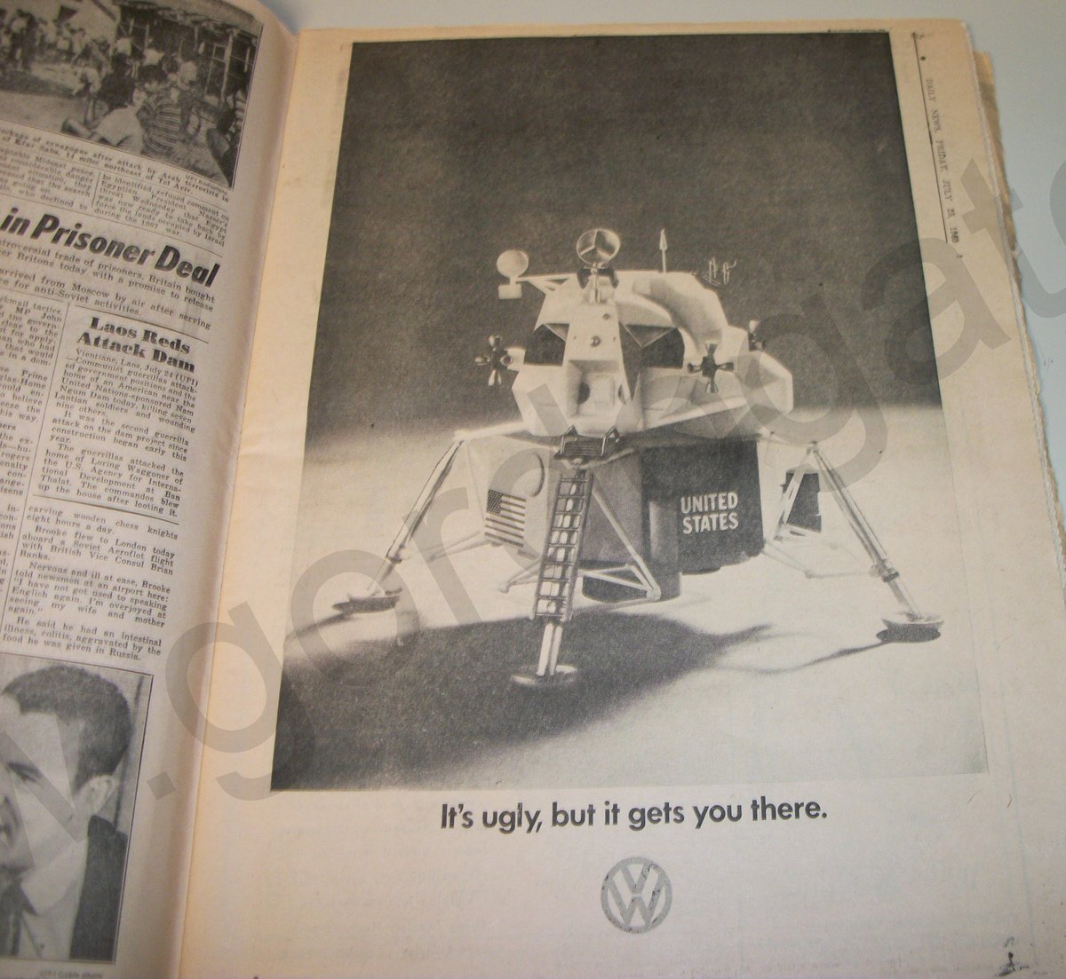 New York Daily News Friday July 25, 1969 Apollo 11 Splashdown Ted Kennedy Trial - Image 7