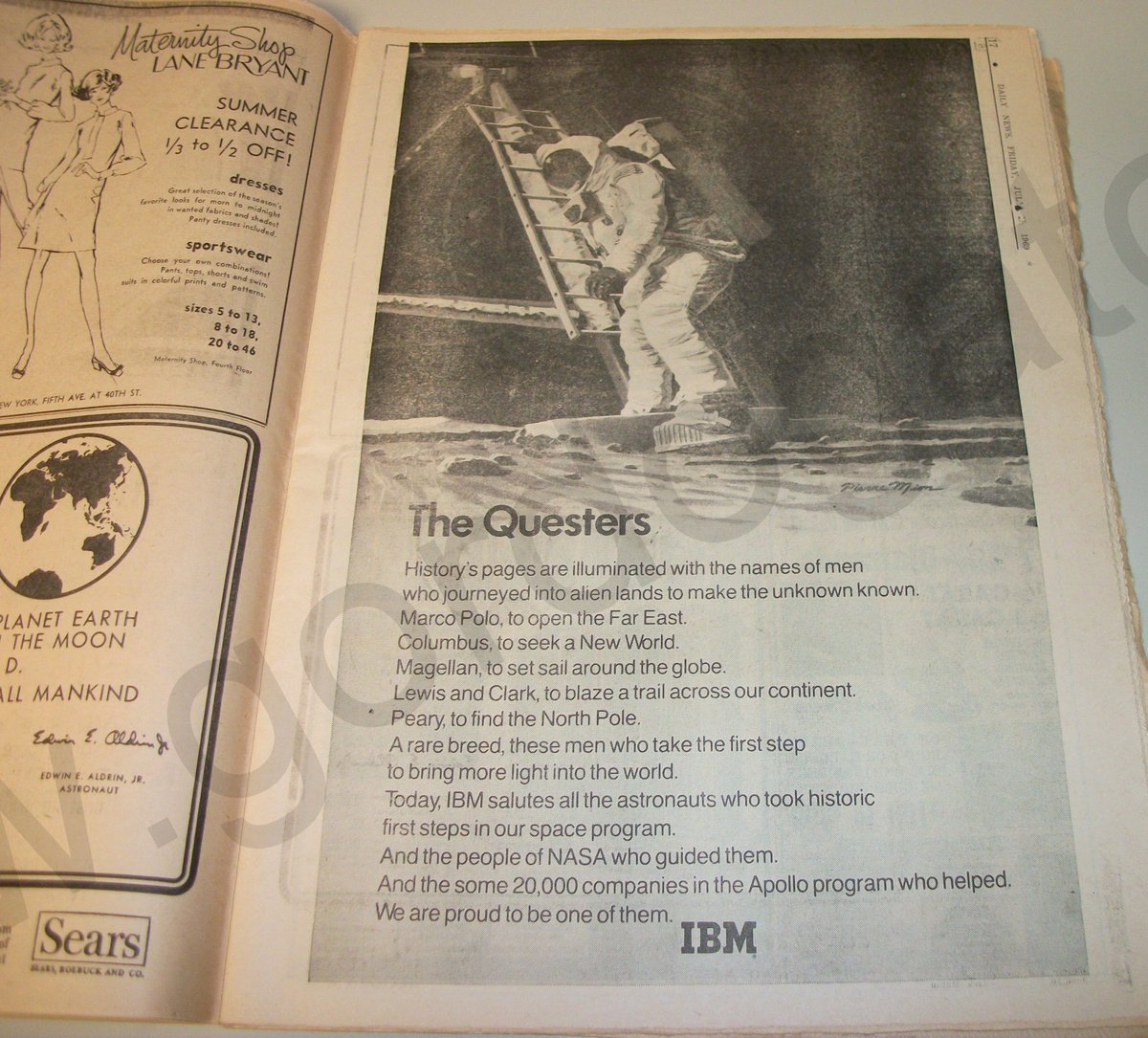 New York Daily News Friday July 25, 1969 Apollo 11 Splashdown Ted Kennedy Trial - Image 10