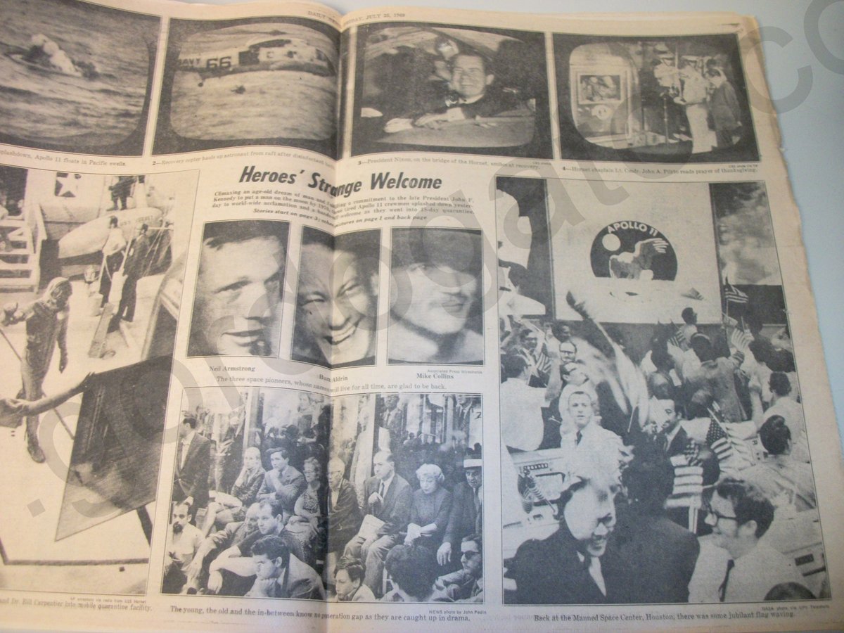 New York Daily News Friday July 25, 1969 Apollo 11 Splashdown Ted Kennedy Trial - Image 14