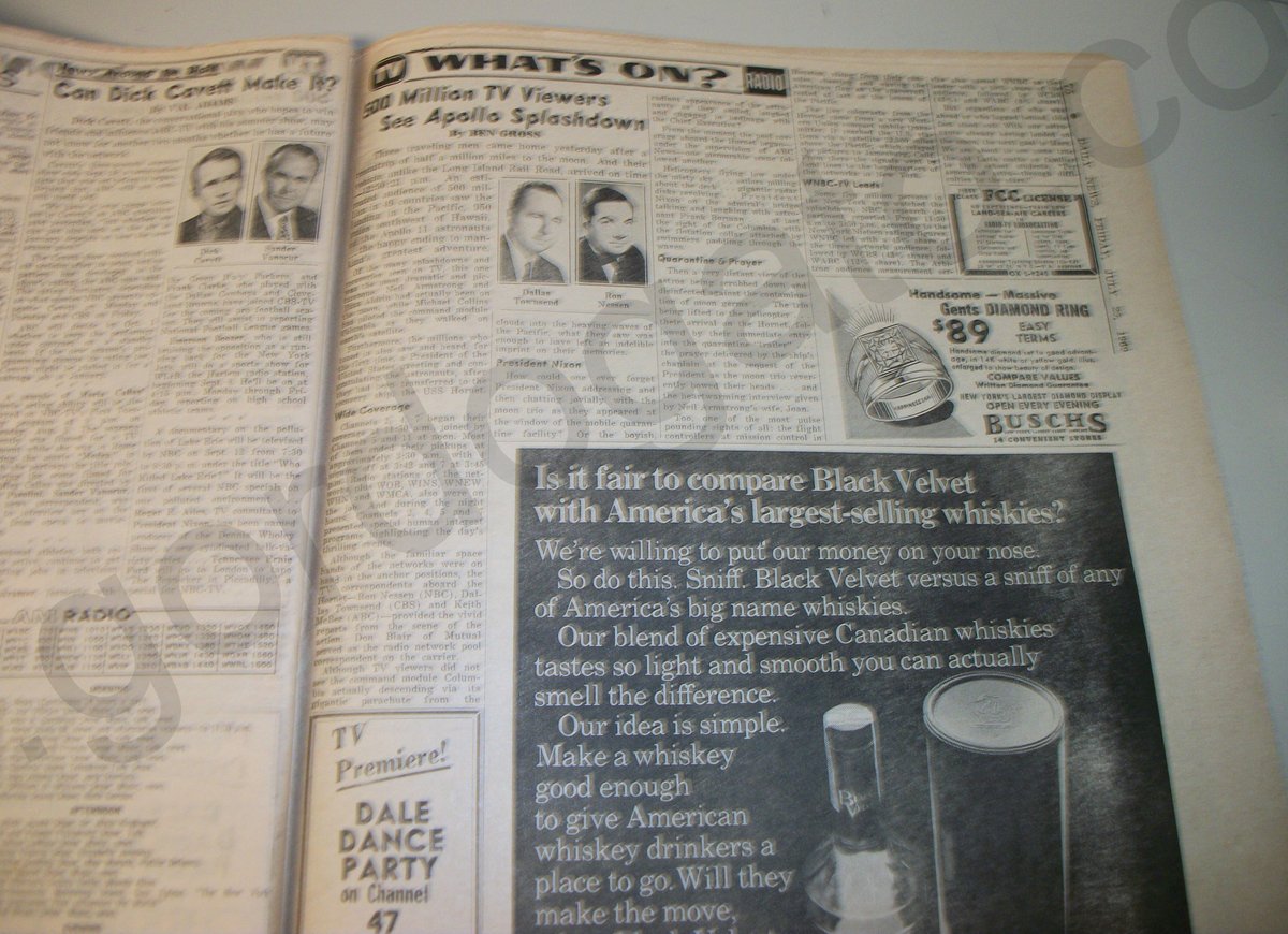 New York Daily News Friday July 25, 1969 Apollo 11 Splashdown Ted Kennedy Trial - Image 15