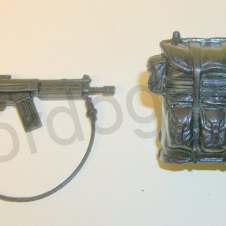 GI Joe G.I. Joe Outback Night Force Original Backpack & Rifle Weapon Gun 1988