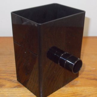 Black Plastic Rain Collection Barrel Divertor Diverter for 3" x 4" Downspout