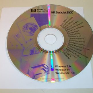 ISO Image of Original Driver CD Disc for HP DeskJet 890C Printer 1997 Win 95, 3.1x, NT 4.0