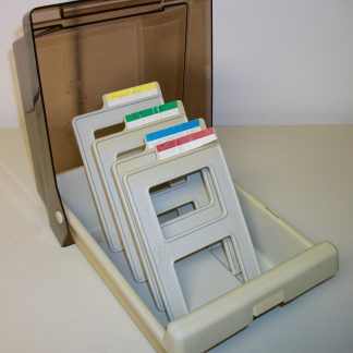 Curtis 5.25" 5 1/4 Inch Plastic Floppy Disk Diskette Storage Holder Box Container