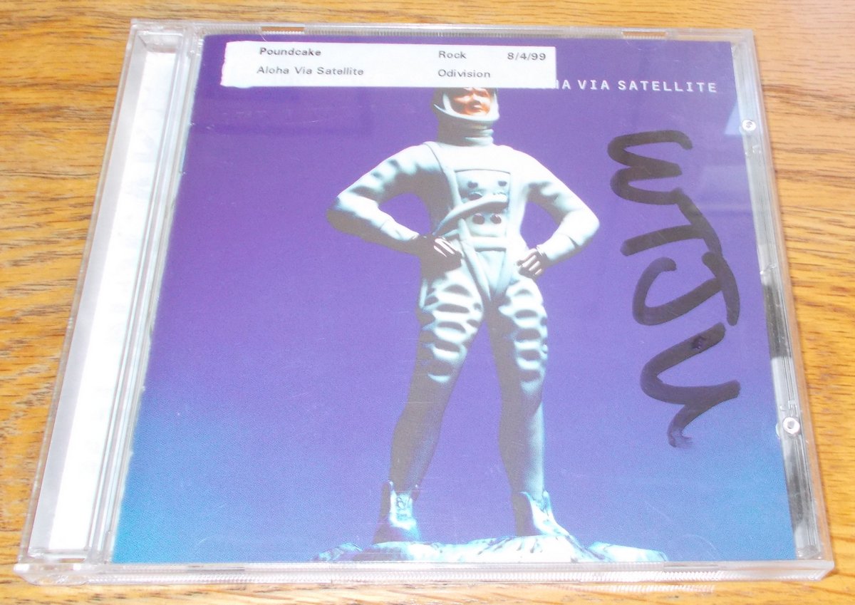 Poundcake - Aloha Via Satellite Pop Rock CD, Case, Artwork 1996 Q Division Records
