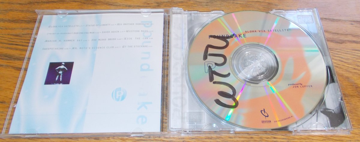 Poundcake - Aloha Via Satellite Pop Rock CD, Case, Artwork 1996 Q Division Records - Image 3