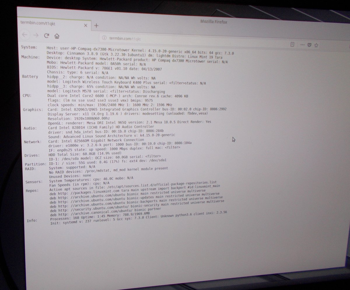 HP Compaq dx7300 Mini Tower Desktop PC Computer 2GB RAM Linux Mint 60GB SSD - Image 12