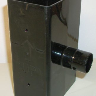 Black Plastic Rain Collection Barrel Divertor Diverter for 2" x 3" Downspout - NEW!