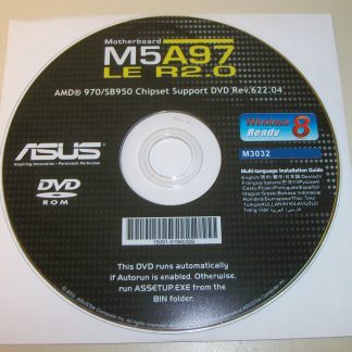 ISO Image of Original Manual & Driver DVD Disc for Asus M5A97 LE R2.0 Motherboard 2013 M3032