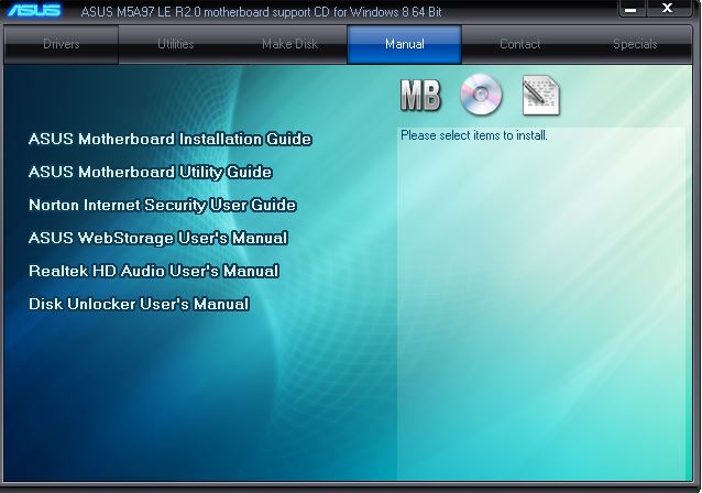 ISO Image of Original Manual & Driver DVD Disc for Asus M5A97 LE R2.0 Motherboard 2013 M3032 - Image 5