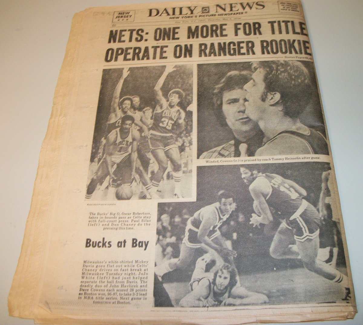 New York (New Jersey edition) Daily News Thursday May 9, 1974 Mitchell Watergate - Image 17
