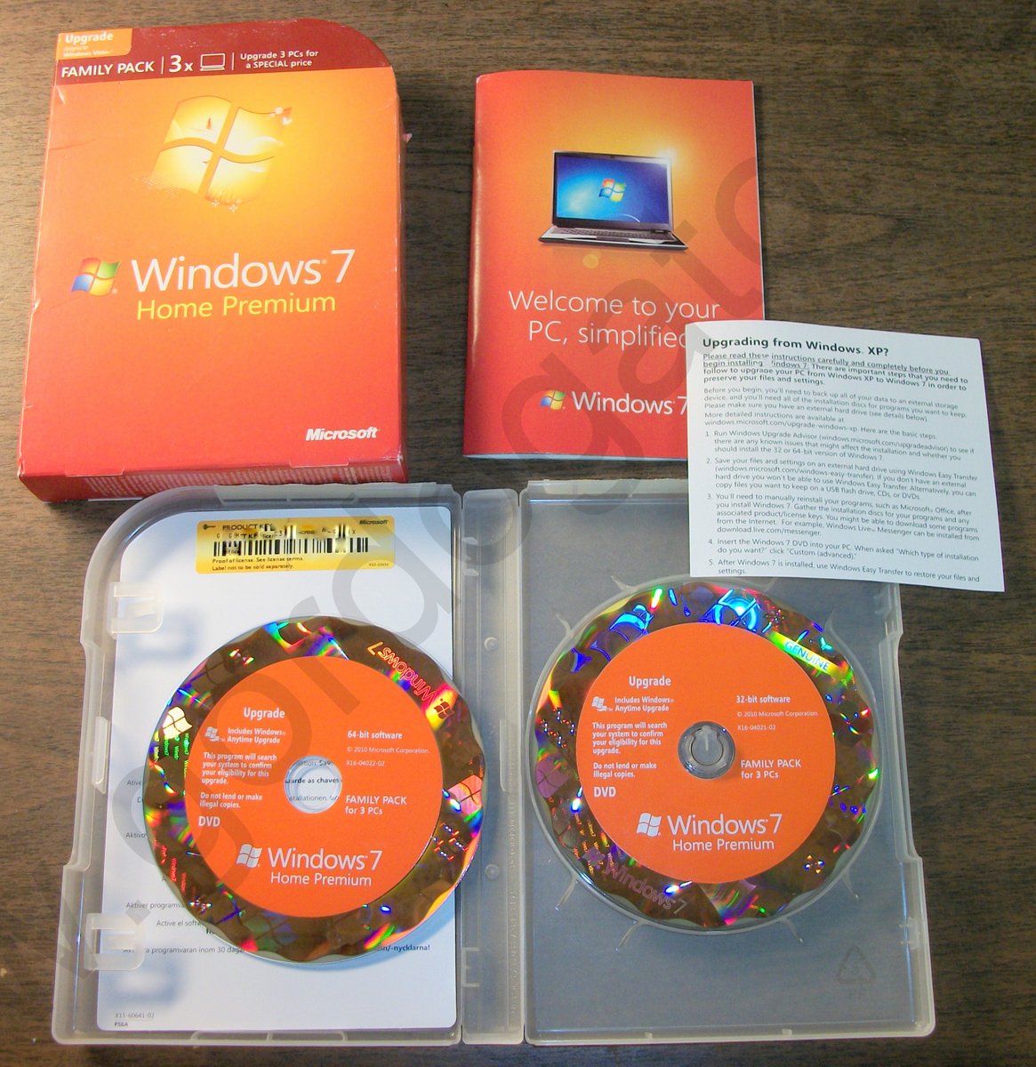 Microsoft Windows 7 Home Premium Family Pack Upgrade for 3 PCs