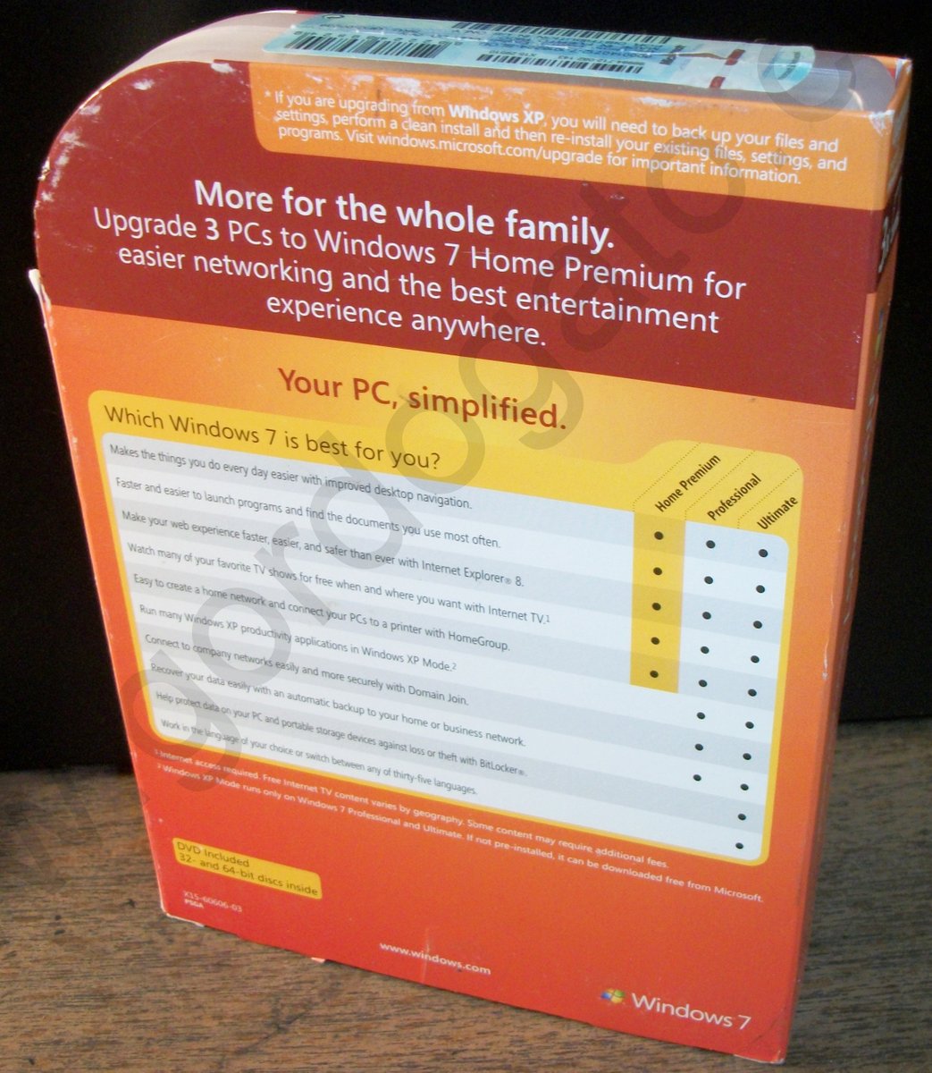 Microsoft Windows 7 Home Premium Family Pack Upgrade for 3 PCs - Image 3