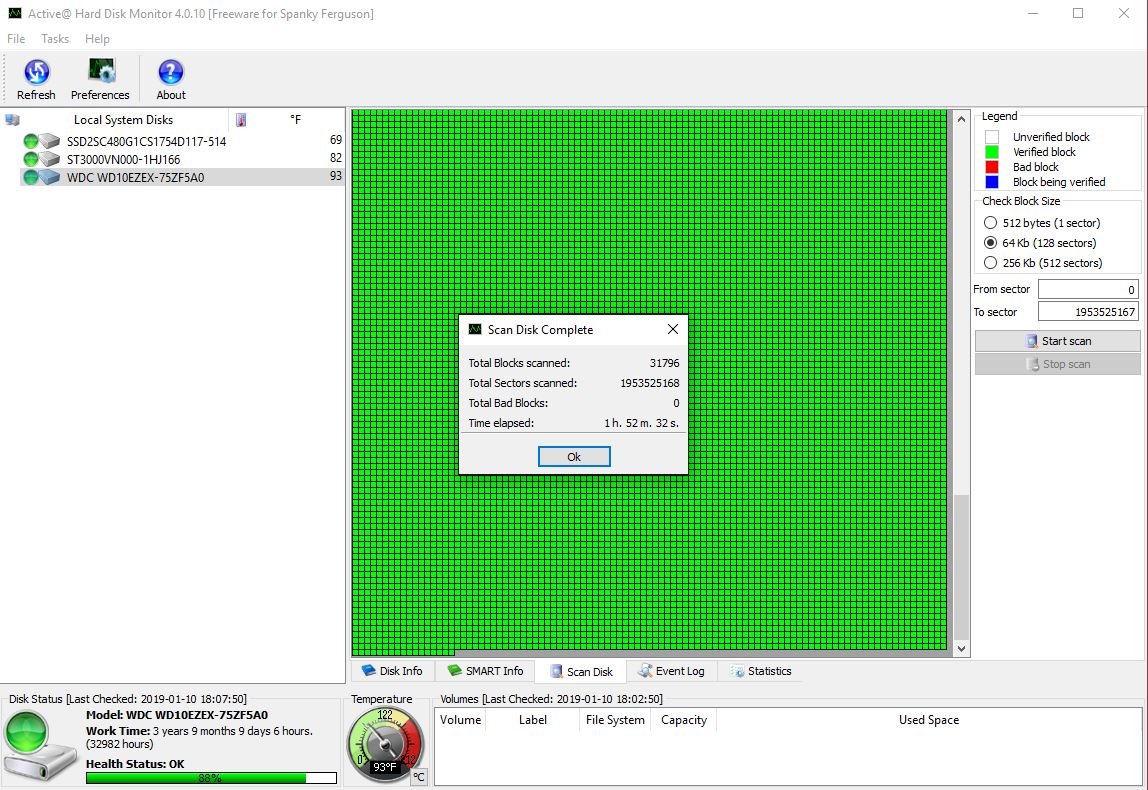 Western Digital WD10EZEX-75ZF5A0 1000GB 1TB 3.5" Desktop Hard Disk Drive WD Blue - Image 3