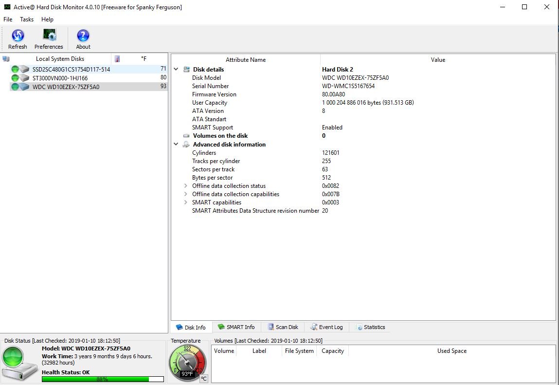 Western Digital WD10EZEX-75ZF5A0 1000GB 1TB 3.5" Desktop Hard Disk Drive WD Blue - Image 5