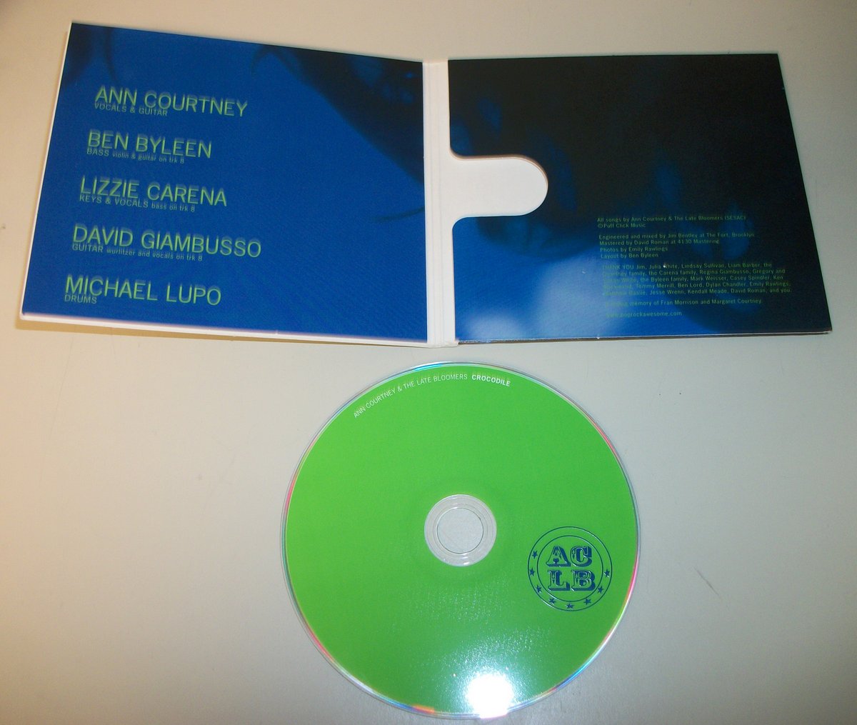 Ann Courtney & The Late Bloomers - Crocodile (2009) Indie Rock Pop Music CD - Image 2