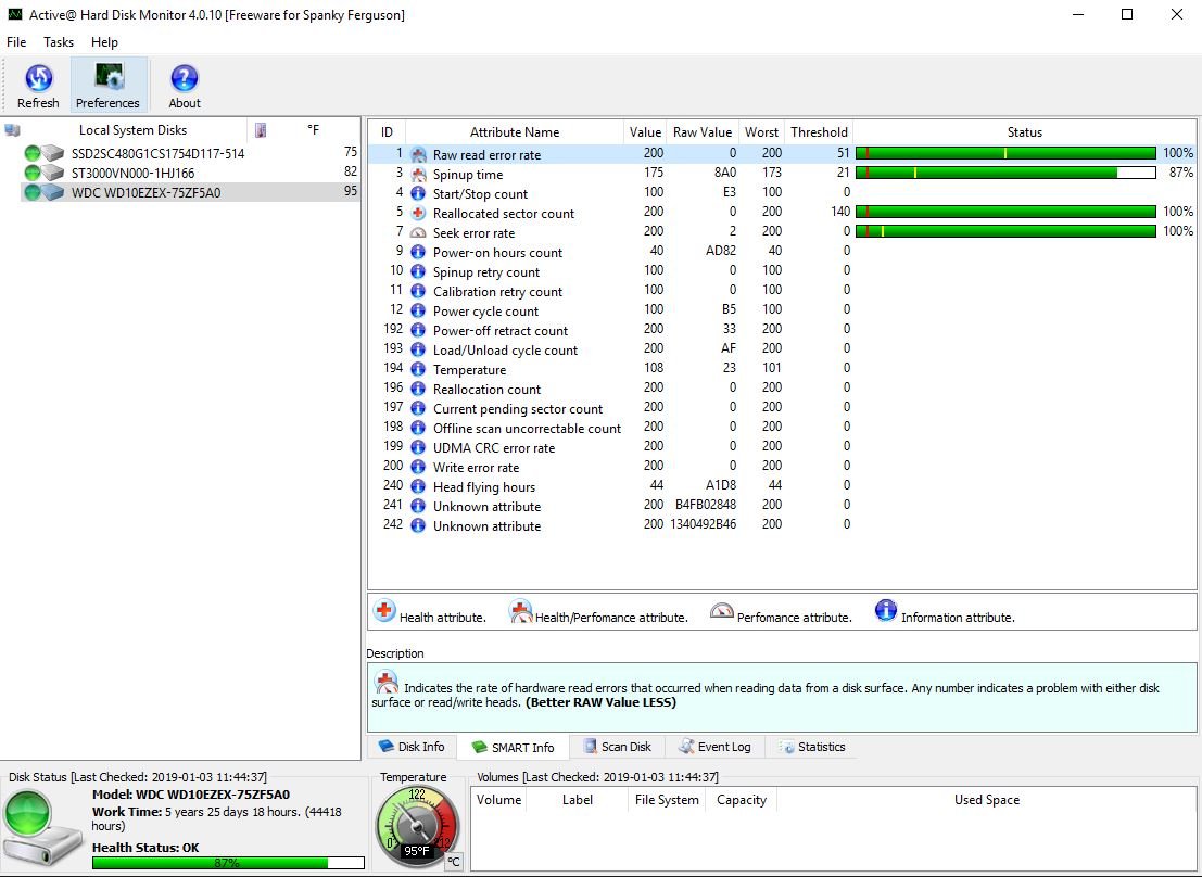 Western Digital WD10EZEX-75ZF5A0 1000GB 1TB 3.5" Desktop Hard Disk Drive WD Blue - Image 4
