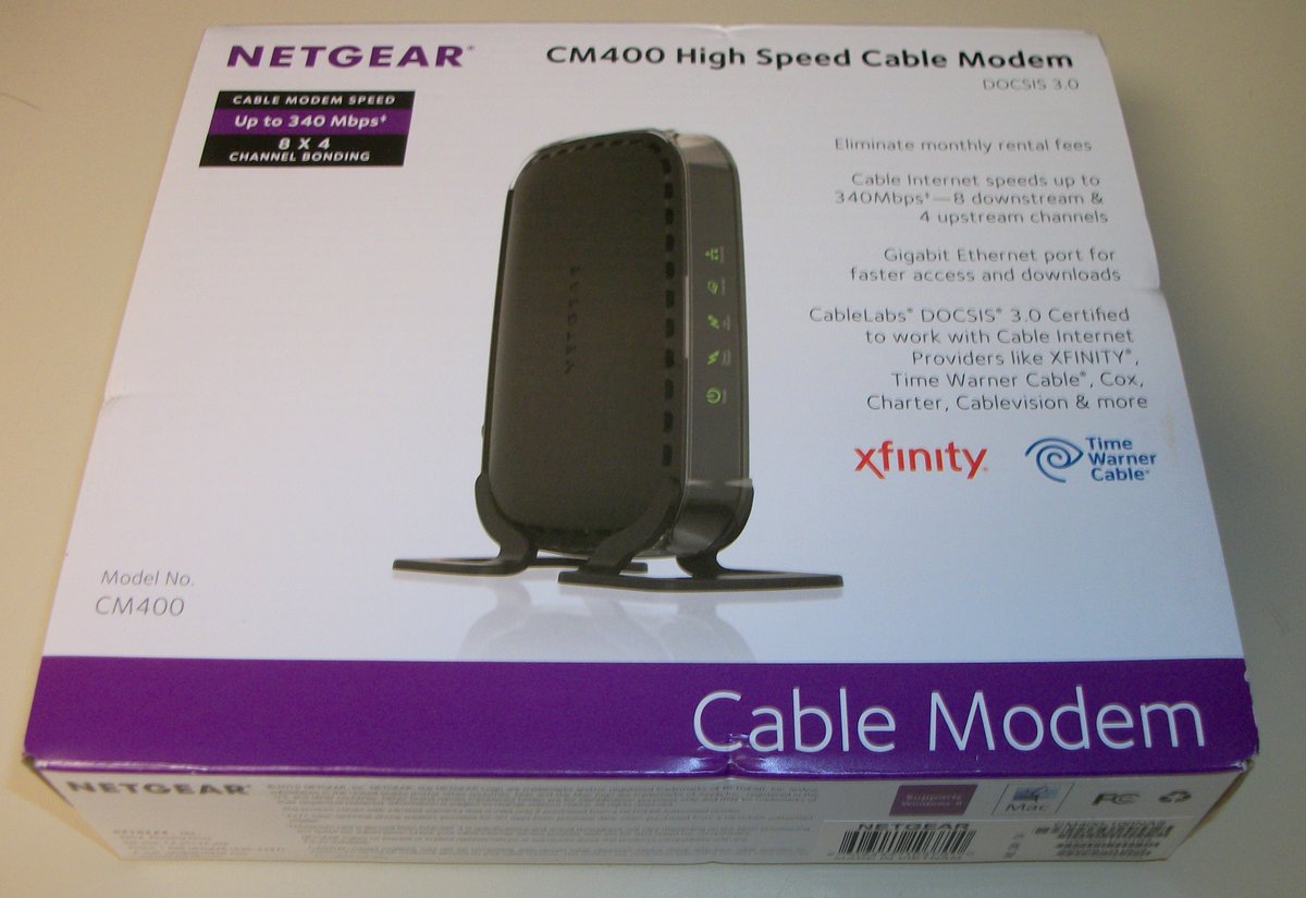 Netgear CM400-100NAS Cable Internet Modem DOCSIS 3.0 343 Mbps 8x4 Comcast Xfinity - Image 5