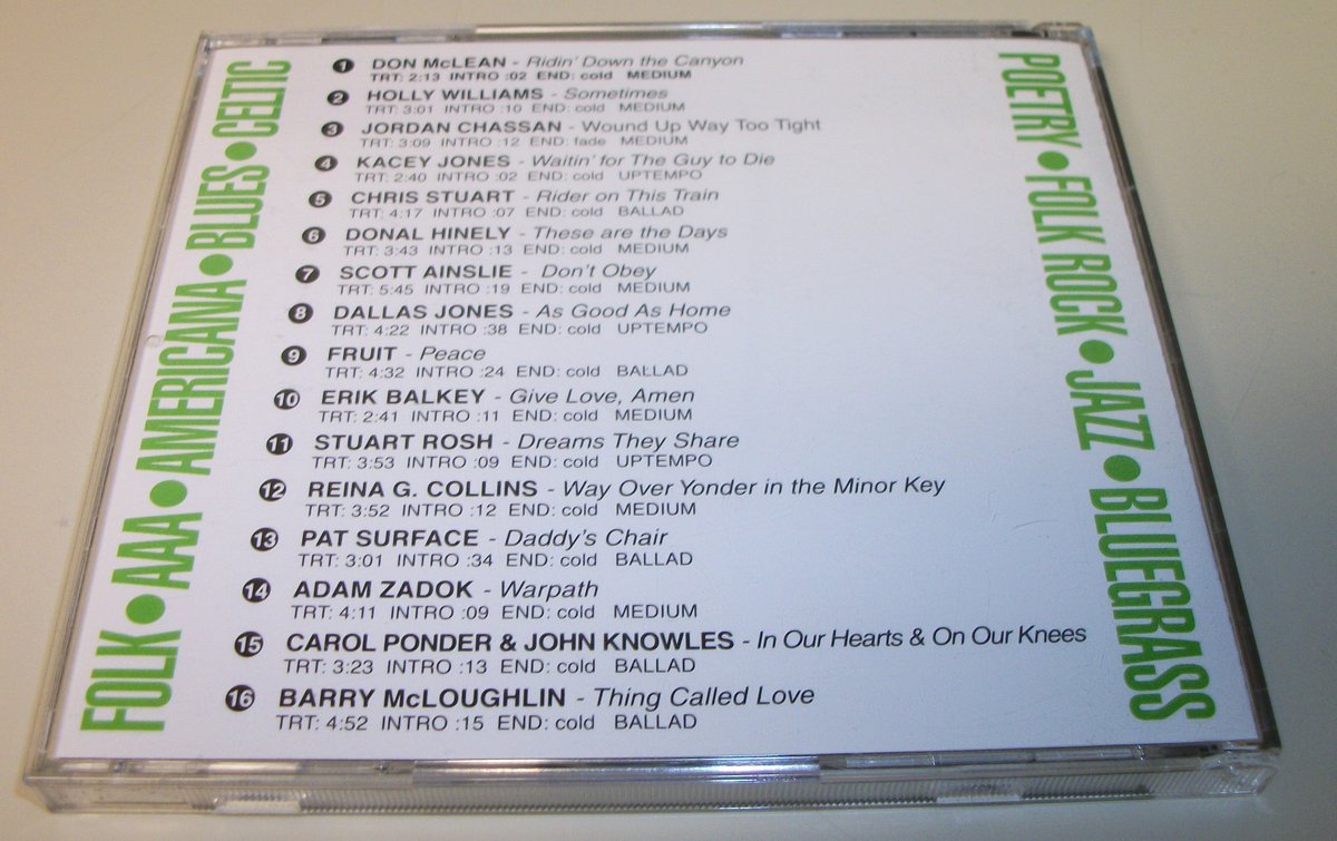 Acoustic Rainbow Volume 21 Radio Sampler (2005) Folk Music CD Compact Disc - Image 3