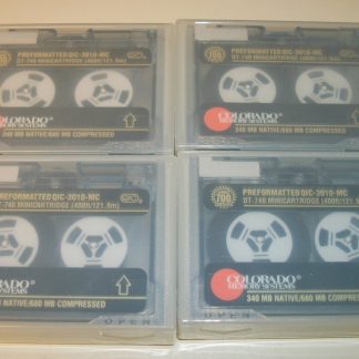 Lot of 4 New, Old Stock Colorado Jumbo 700 DT-740 QIC-3010-MC 680/340 MB Tapes