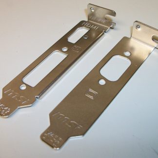 Low Profile Bracket Set For MSI Radeon HD 6450 5450 PCIe VGA Video Graphics Card