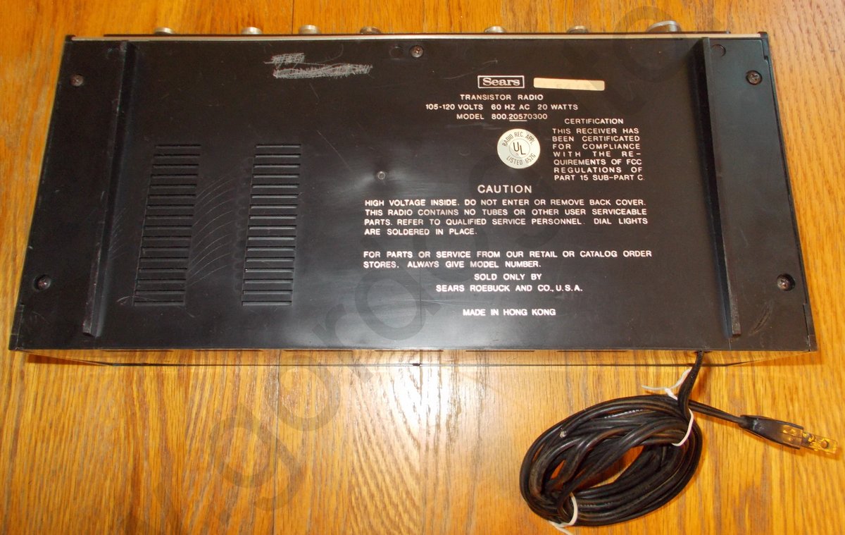 Sears AM-FM DIGI/TREK Digital Clock Radio - Image 5