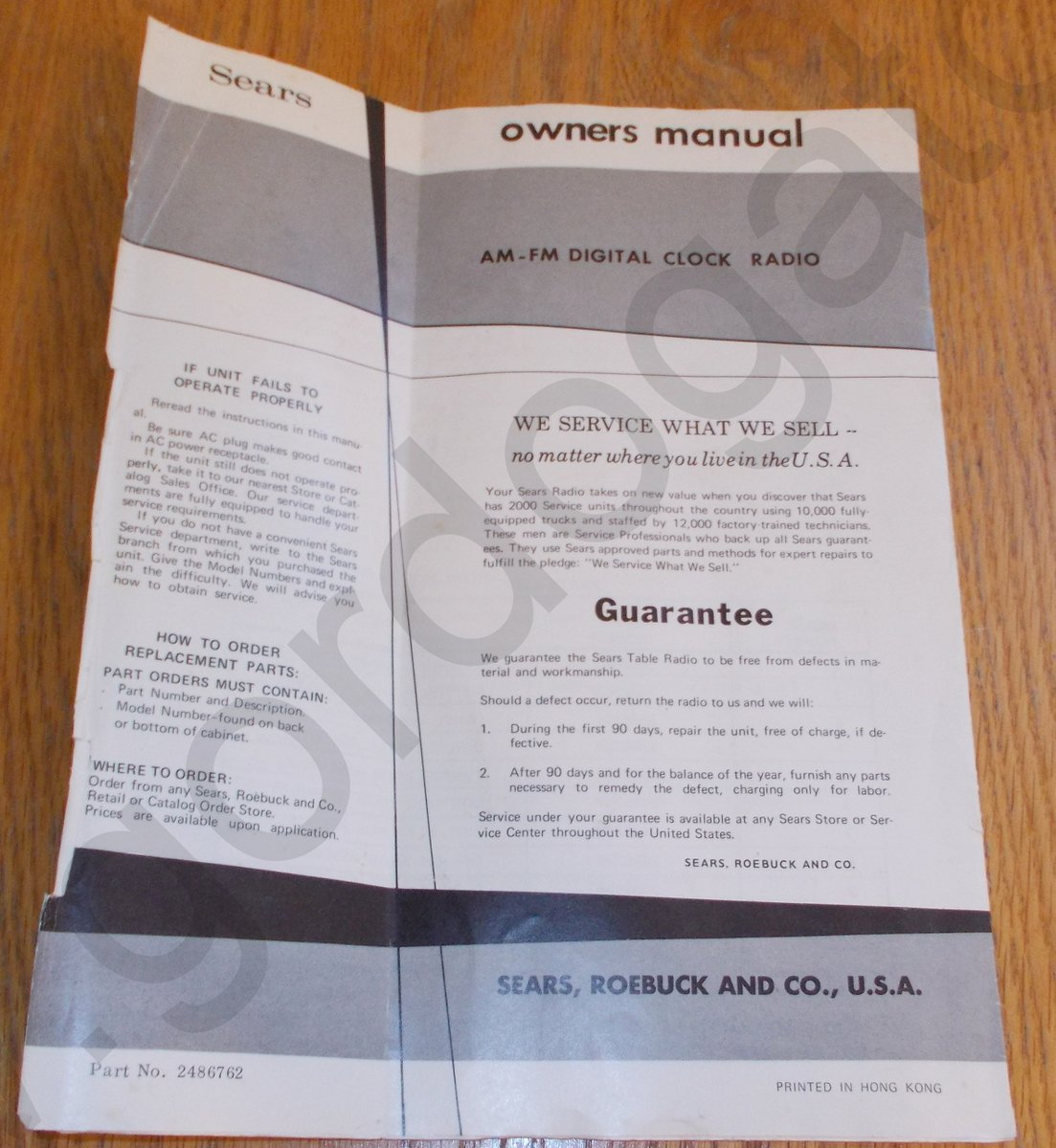 Sears AM-FM DIGI/TREK Digital Clock Radio - Image 9