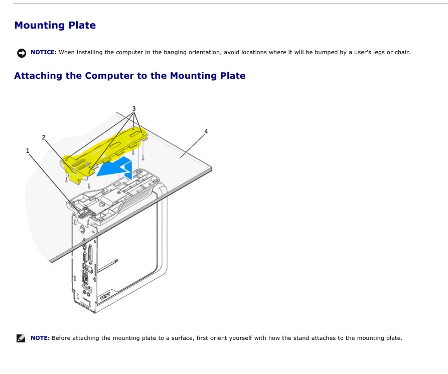 Metal Mounting Bracket for Dell Optiplex SX270 SFF Desktop PC Computer Case 2004 - Image 6