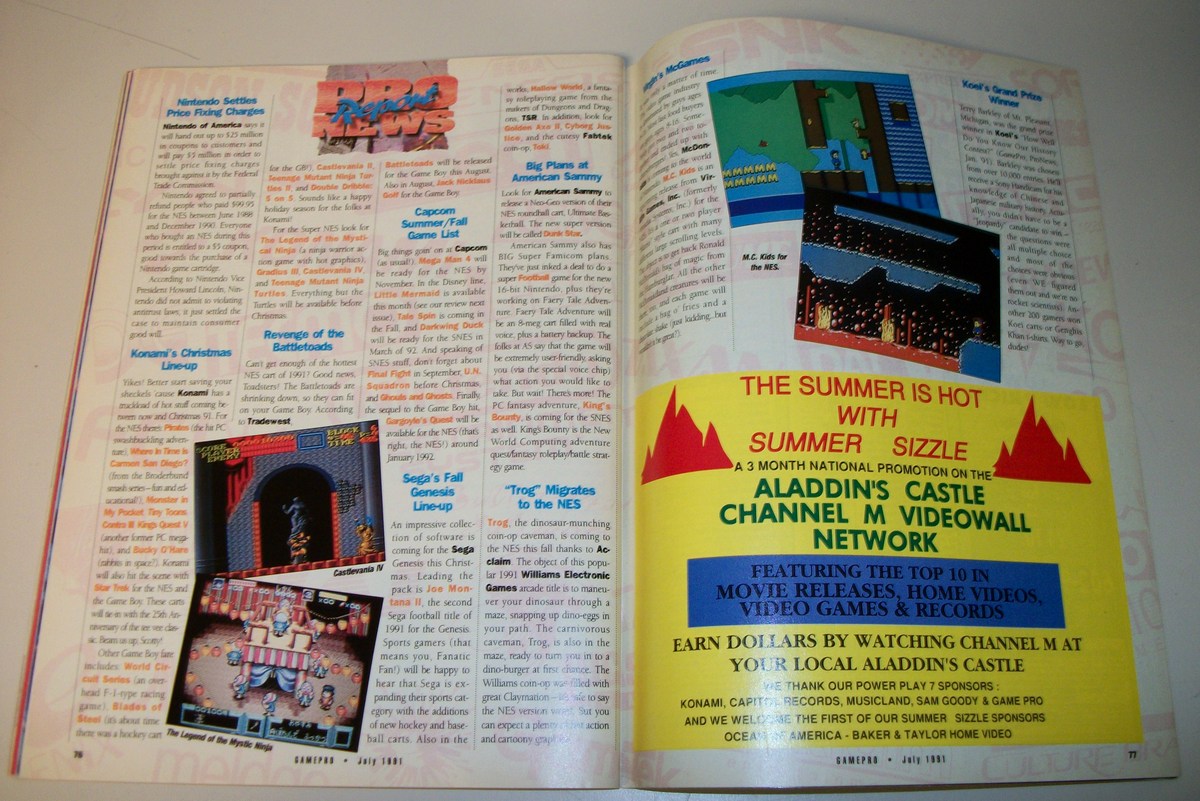 GamePro Nintendo Genesis TG16 Game Boy Atari Lynx Video Game Magazine July 1991 - Image 12
