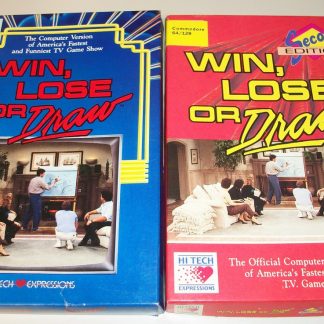Lot- Win Lose or Draw & Second Edition for C64 Commodore 64 128 w/ Boxes & Discs