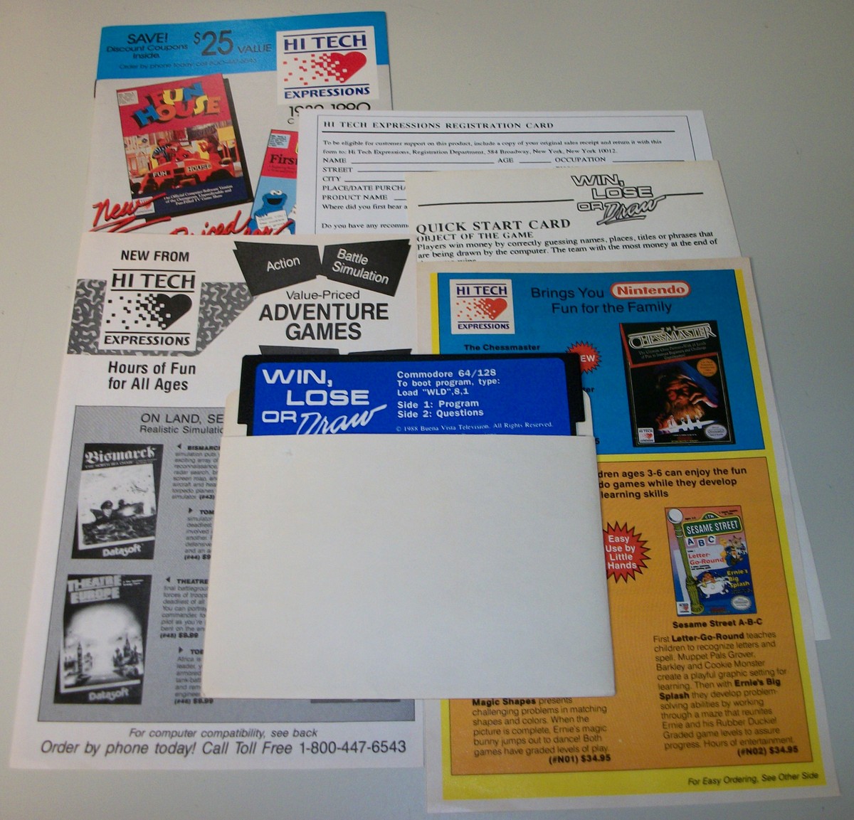 Lot- Win Lose or Draw & Second Edition for C64 Commodore 64 128 w/ Boxes & Discs - Image 4