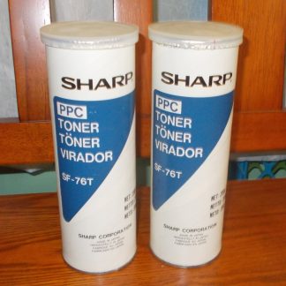 Lot of 2 New, Old Stock Sharp SF-76T Copier Photocopier Toner Bottles Cans 200g