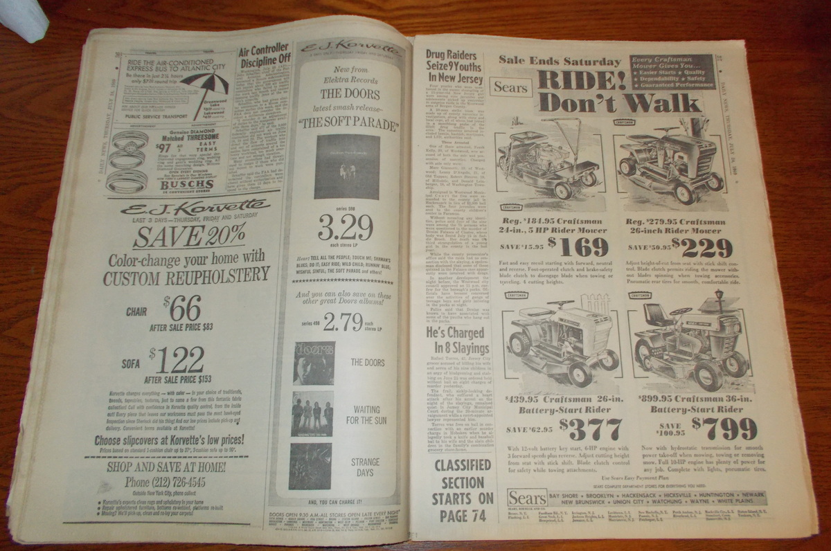 New York Daily News Thursday July 24, 1969 Apollo 11 Splashdown Ted Kennedy - Image 9