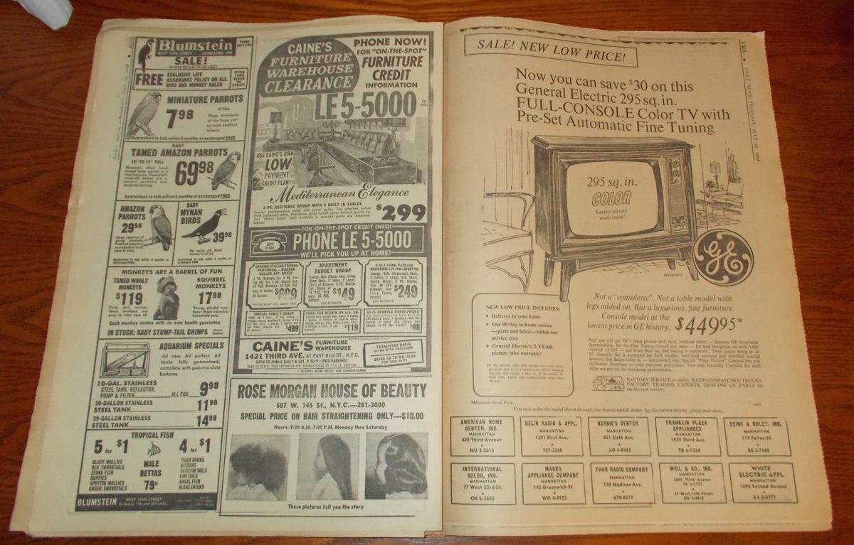 New York Daily News Thursday July 24, 1969 Apollo 11 Splashdown Ted Kennedy - Image 12