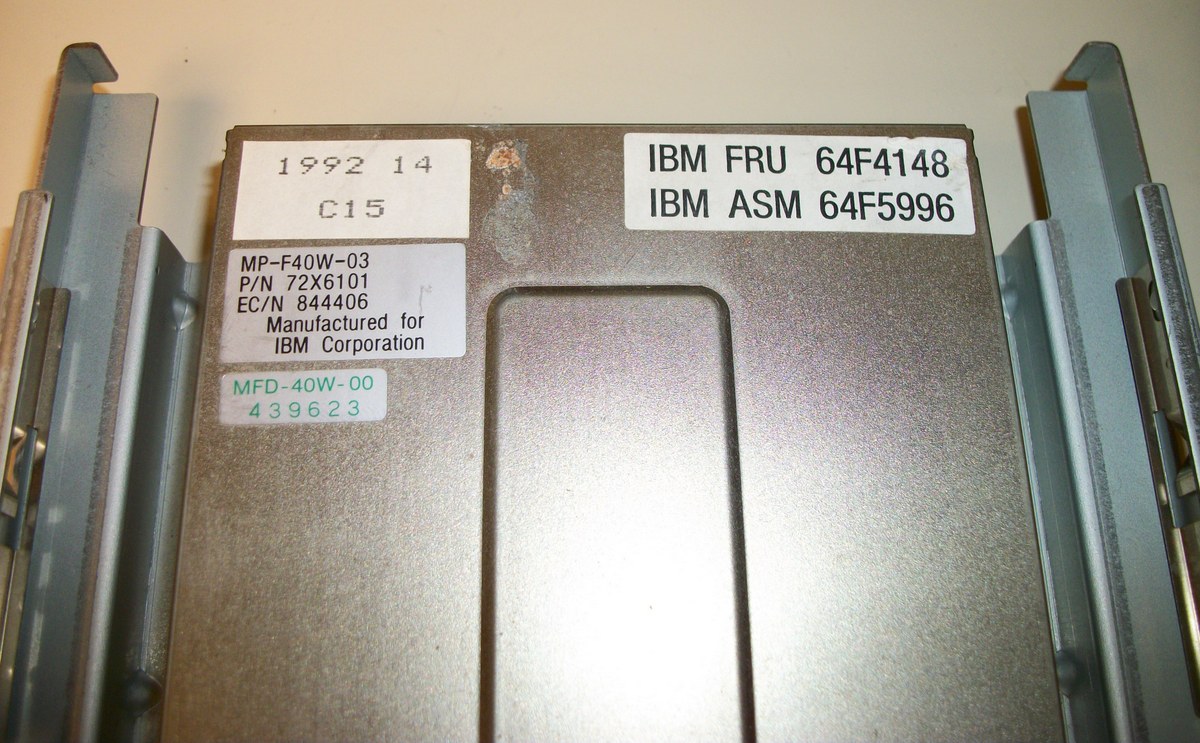 Sony MP-F40W-00 2.88MB Floppy Disk Drive FDD Diskette for IBM FRU 64F4148 & Sled - Image 3